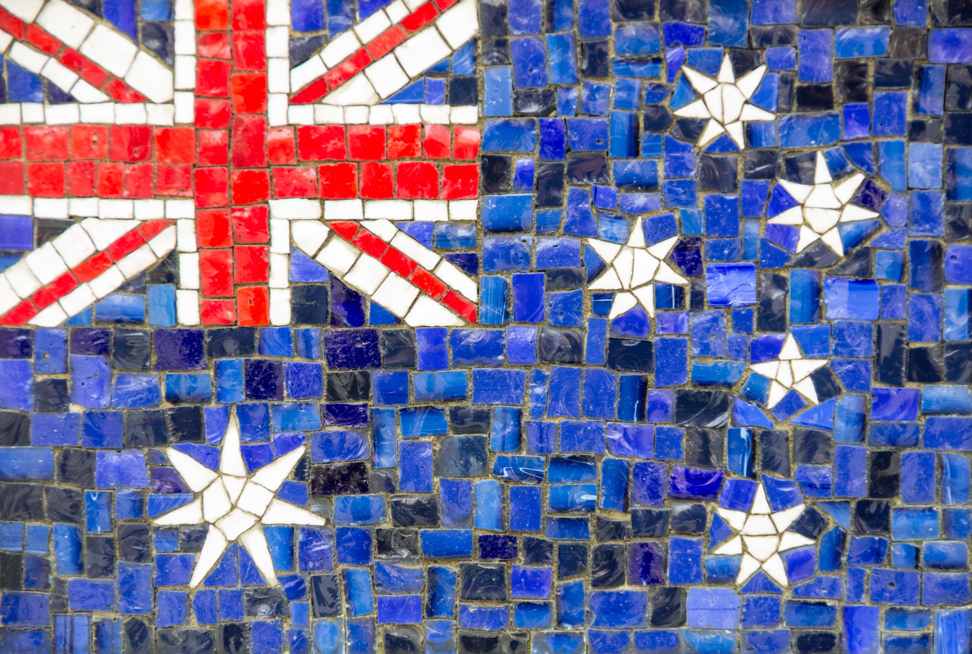 New Zeland flag mosaic
