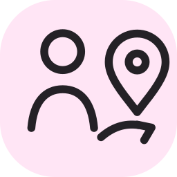 Local guide and destination connection icon